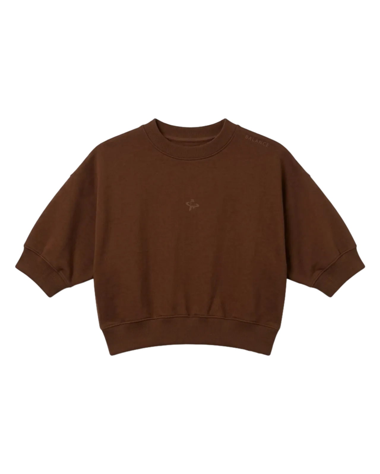 BALANCE BOXY SWEARTSHIRT BROWN