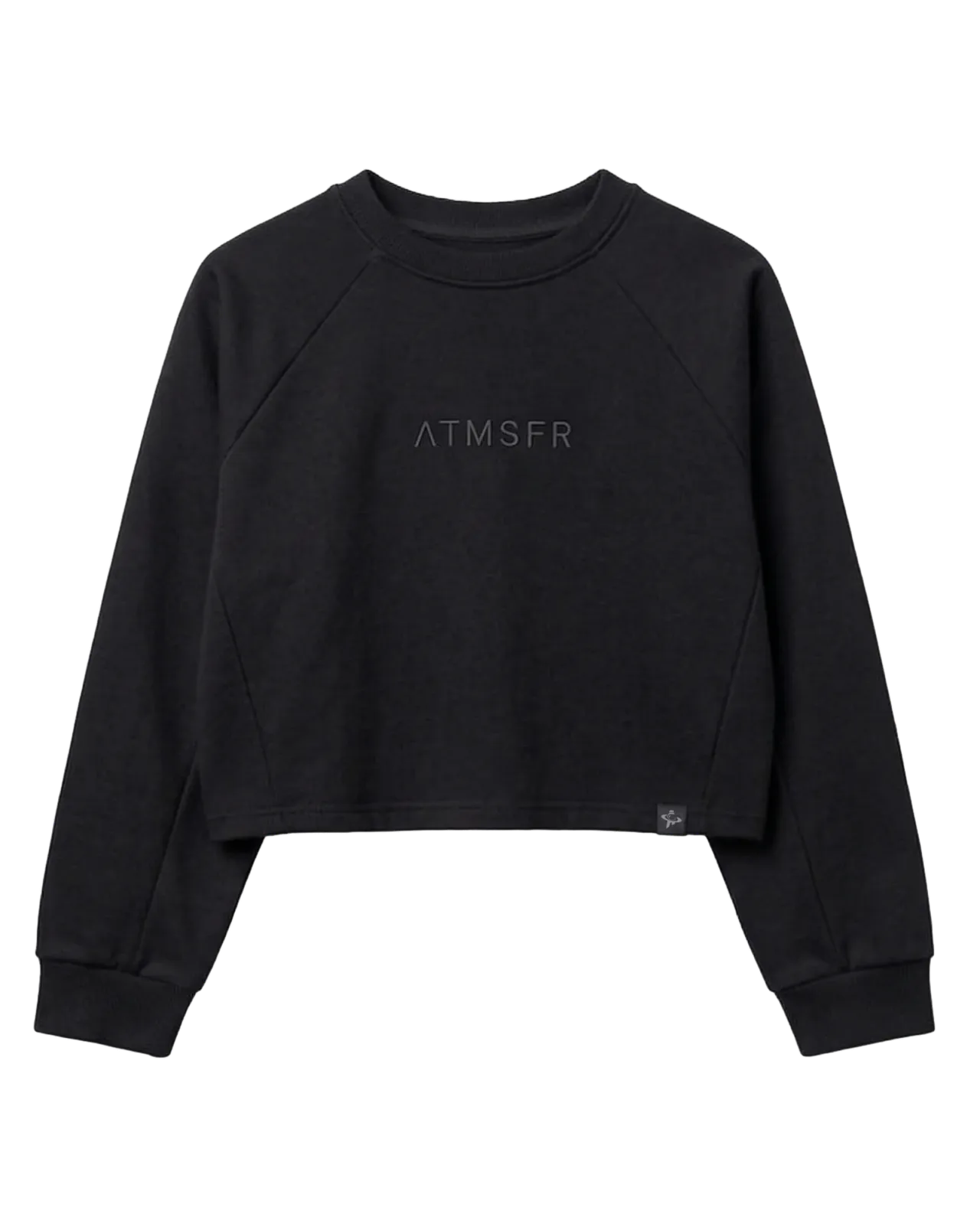 ASCEND CROPPED SWEARTSHIRT BLACK