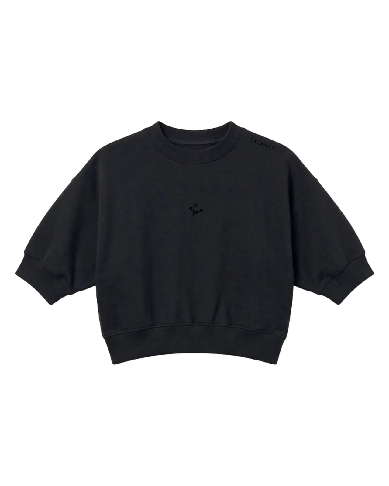BALANCE BOXY SWEARTSHIRT BLACK