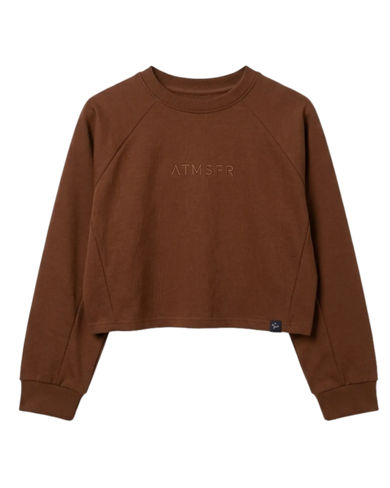 ASCEND CROPPED SWEARTSHIRT BROWN
